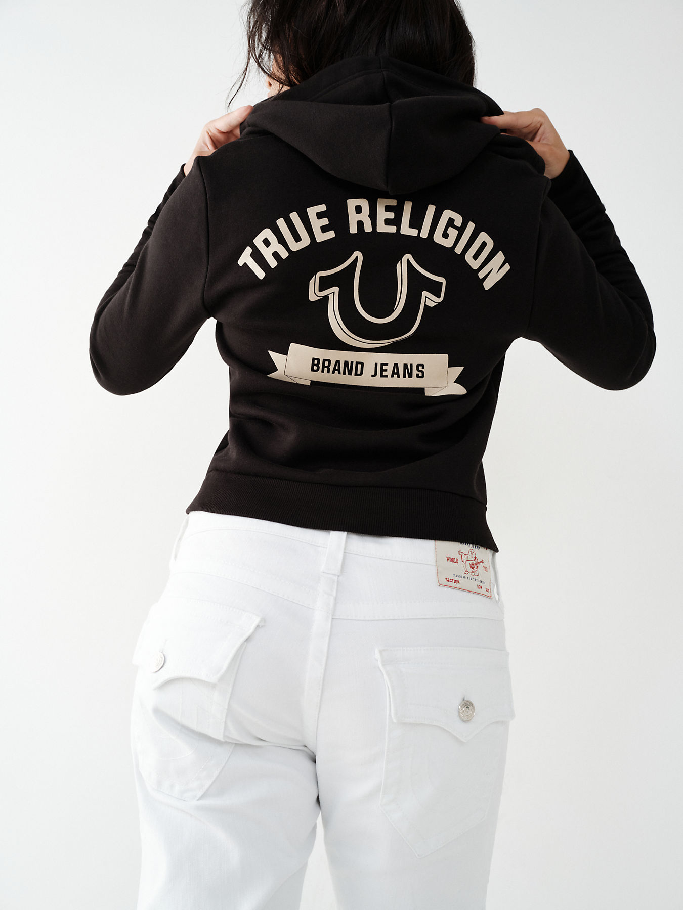 black true religion sign